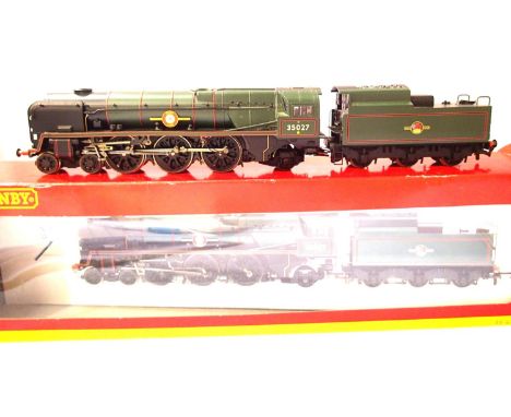 Hornby R2268 Port Line 3502, BR Green, Late Crest in very good condition, boxed. P&P Group 1 (£14+VAT for the first lot and £