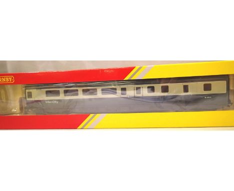 Hornby R4624 BR MK2E Intercity brake/open, blue/grey coach, boxed. P&P Group 1 (£14+VAT for the first lot and £1+VAT for subs