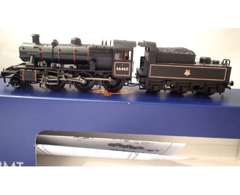 Bachmann 32-826A Ivatt Class 2MT 46460, BR Black, Early Crest, boxed. P&P Group 1 (£14+VAT for the first lot and £1+VAT for s