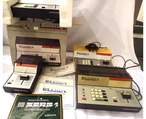 Hornby R950 Zero 1 master control unit, boxed as new/unused and two other used unit and slave unit. P&amp;P Group 3 (£25+VAT 