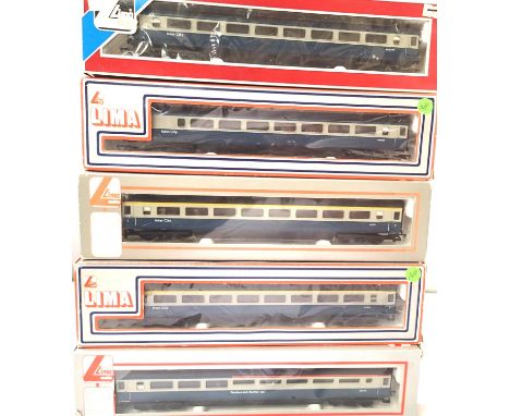 Five Lima MK3 blue/grey coaches. P&amp;P Group 2 (£18+VAT for the first lot and £3+VAT for subsequent lots) 