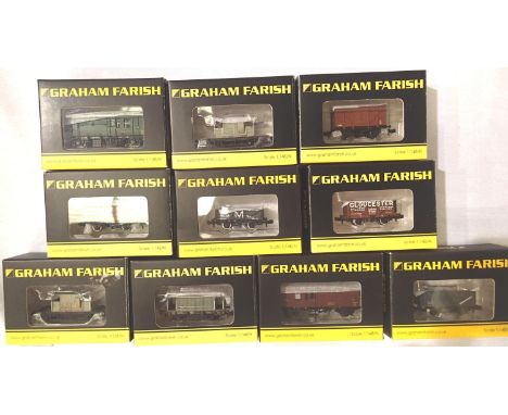 Ten Farish N gauge wagons, boxed. P&P Group 1 (£14+VAT for the first lot and £1+VAT for subsequent lots)Condition Report: Exc