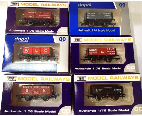 Six Dapol limited edition wagons, produced mostly for Astley Green/Red Rose Trust (Mining Museum), boxed. P&P Group 1 (£14+VA