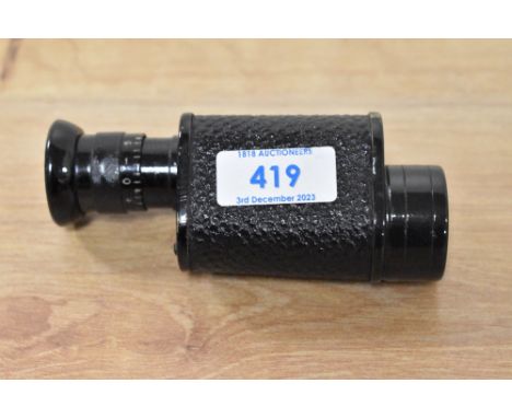 A Mons. Pris, Paris No1 Mk1 X7 monocular  No3762 with Military Crowfoot mark