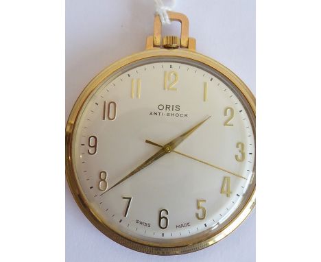 A gold-plated 'Oris' pocket watch