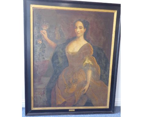 19th century French School (copy of previous lot 501) - Portrait of 'Lucy Webb - Heiress of Ashwick' (according to a nameplat