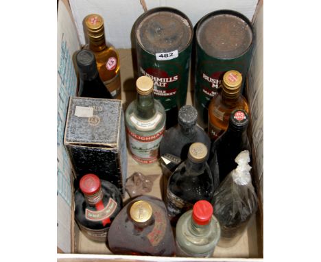 A quantity of mixed vintage spirits etc.