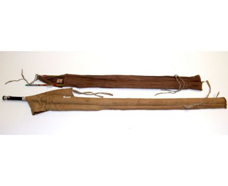 A vintage Dam fishing rod and a vintage The Craftsman fly fishing rod.