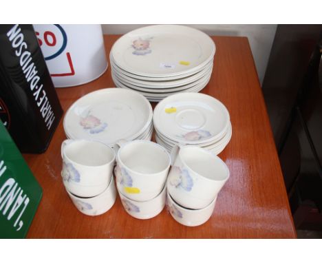 A quantity of Keltcraft "Misty Isle" dinnerware; teacups and saucers