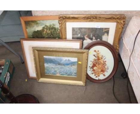 A quantity of various pictures and prints