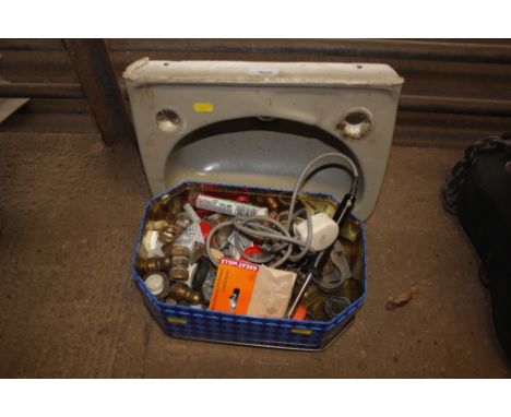 A small basin; together with a box of attachments 