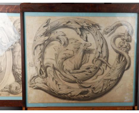 Jean Verstylen, Belian School, first half 19th century, Glypotheek studies.50 x 60 cm. en groter. 
