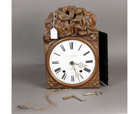 A French Comtoise clock. Address Ernest Verdier. First half 19th century. Not tested for long-term effect.