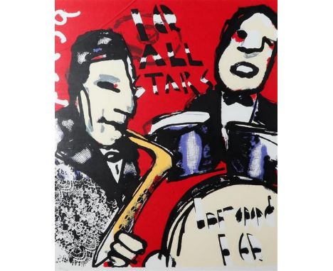 Herman Brood (Zwolle 1946 - 2001 Amsterdam), All Stars, signed, and annotated with title (in the print), and numbered 199/250