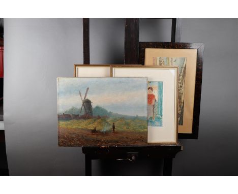 A lot consisting of various works of art, engravings and etchings. Various artists.Diverse afmetingen.