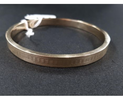 9 CARAT GOLD SLAVE BANGLE 13GMS 