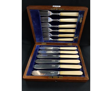 Vintage Set of Knives, Set of Eight, Dessert Knives, James Ryals