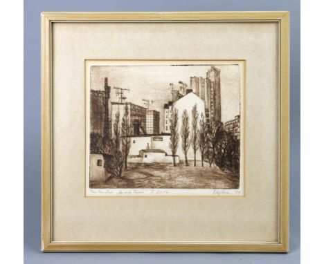 Die weiße Fassade - Voigtmann, Lutz Lithographie rechts unterhalb mit Blei signiert Voigtmann sowie datiert (19)79, links bez