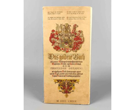 Fürsten-Galerie Sachsen, Das goldene Buch Ermenegildo Antonio Donadini, Fürsten-Galerie Sachsen, Das goldene Buch oder accura