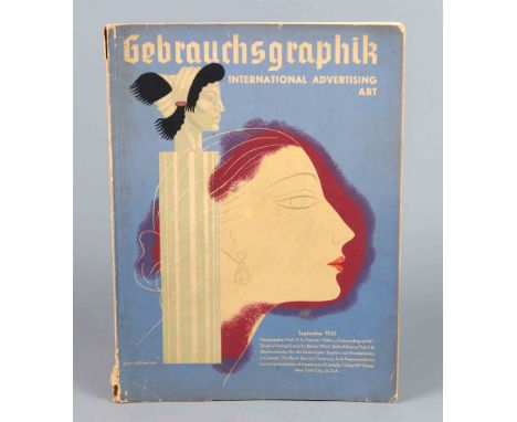 Gebrauchsgraphik 12. Jahrg. 1935, Heft 9 Monatsschrift zur Förderung künstlerischer Reklame, International Advertising Art, V