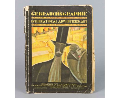 Gebrauchsgraphik 5. Jahrg. 1928, Heft 7 Monatsschrift zur Förderung künstlerischer Reklame, International Advertising Art, Ph