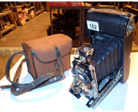 Vintage ICA bellows camera and Rex box camera 