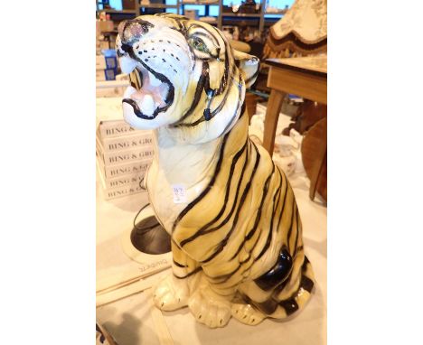 Large ceramic tiger approximate H: 50 cm 