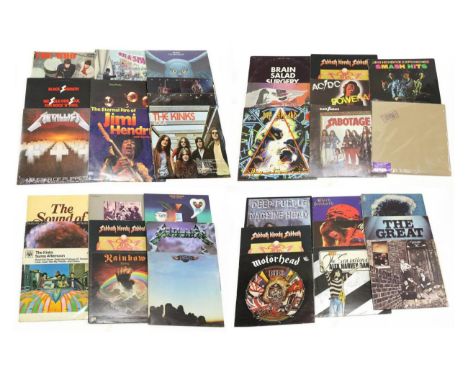 Various Records including Deep Purple Machine Head, The Great Rolling Roll Swindle, The Who Meaty Beaty Big & Bouncy, Sabbath