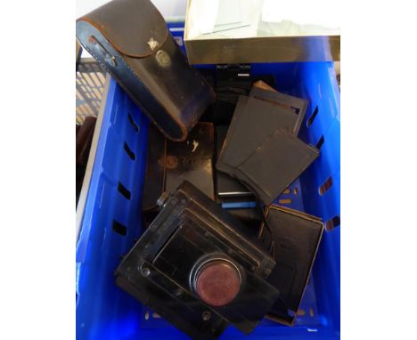 Various Cameras including Marion & Co. Camera, Houghton-Butcher with Mulchro shutter, three Kodaks and a few other items