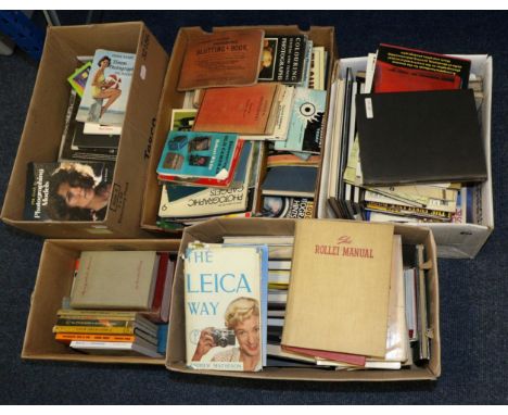 Various Books On Photography And Cameras including Iford Manual of Photography (1937), Bronica Manual (1989), The Leica Way (