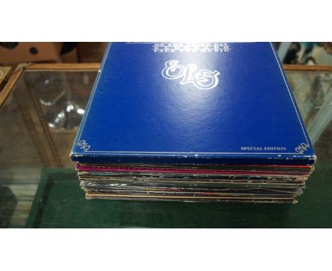 LPs: ELO: 'Three Light Years' (3 LP boxed set with booklet & inserts), Jet BX1: together with 21 other ELO LPs. (22)