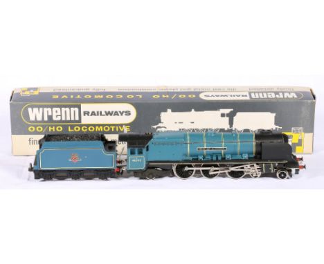 G & R Wrenn Railways OO gauge 4-6-2 City of Glasgow locomotive and tender class 8 BR 46242 blue W2229 boxed