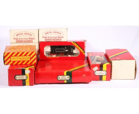 Collection of Hornby Railways OO gauge including 0-4-0 light freight locomotive black 256 R256, station halt R590, Engine She