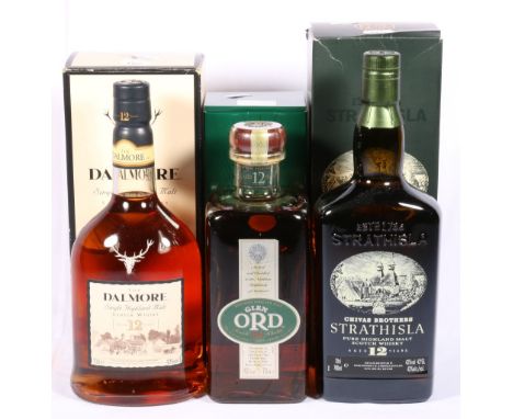 THE DALMORE 12 year old Highland single malt scotch whisky 70cl 40% vol, STRATHISLA 12 year old Highland single malt scotch w