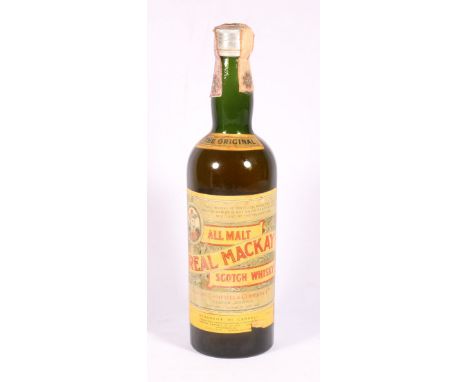 REAL MACKAY all malt scotch whisky distilled and bottled by Gordon Campbell & Company Ltd Italian import bottling 75cl 43% vo