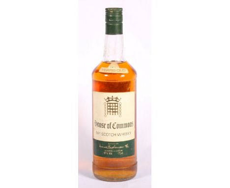 HOUSE OF COMMONS blended scotch whisky bottled by James Buchanan & Co 75cl 40% vol, the label signed by the late Margaret Tha