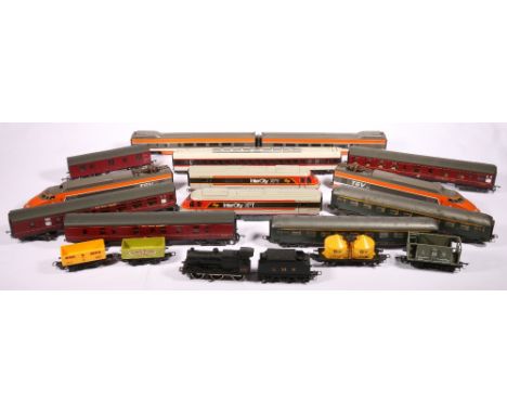 Lima HO gauge model railways including 0-6-0 locomotive and tender LMS 4547 black, Intercity XPT high speed train, TGV high s