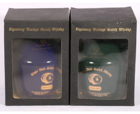 GLEN MHOR 16 year old Highland single malt scotch whisky bottled by Signatory in a Buchan of Portabello flagon 70cl 43% vol b