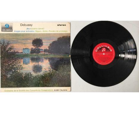 ANDRE CLUYTENS - DEBUSSY JEUX/IMAGES POUR ORCEHSTRE LP (ORIGINAL UK STEREO RECORDING - COLUMBIA SAX 2548). Extremely scarce o