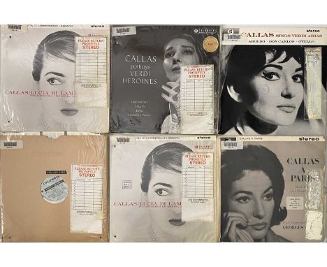 MARIA CALLAS - COLUMBIA STEREO ORIGINAL STEREO RECORDING LPs. Super pack of 8 x original UK stereo recording LPs on Columbia 