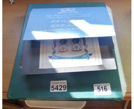 STAMP ALBUM AND FOLDER. Album and folder of mint stamps, GB and Commonwealth