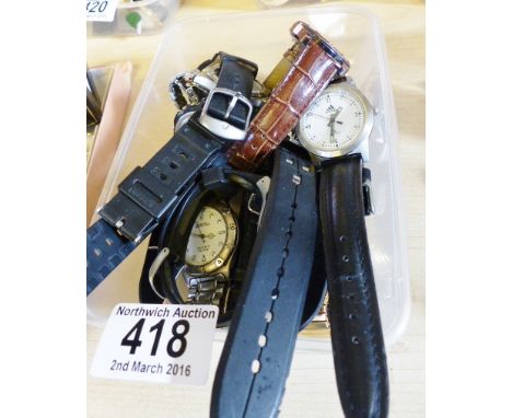 QUANTITY OF WRISTWATCHES. Quantity of wristwatches including Timex etc