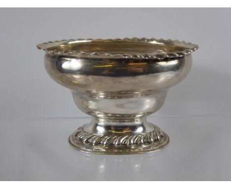 A Solid Silver Scotch Sugar Bowl, the bowl having pie crust edge and base, Edinburgh hallmark dd 1771, approx 180 gms.