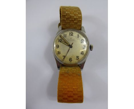 A Gentleman's Vintage Rolex Mechanical Stainless Steel Wrist Watch, the watch having Rolex chronometer movement, silvered fac