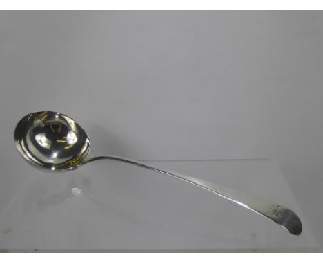 A Georgian Silver Ladle, London hallmark, dated 1783, mm George Smith III.