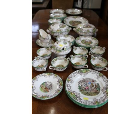 Copeland Spode Byron Pattern Dinner Service (46 pieces) 