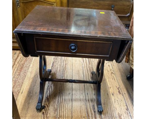 A  Modern Reproduction Sofa Table . Of small proportions. 