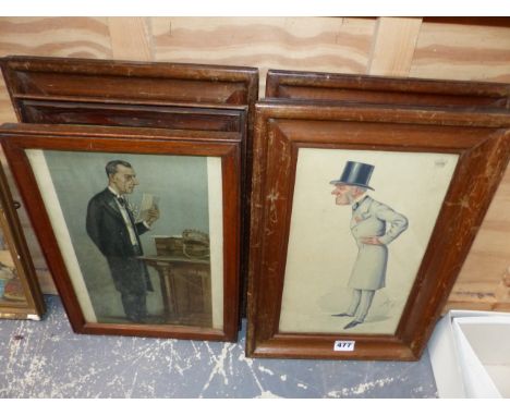 GROUP OF SIX VINTAGE PRINTS, SOME BY SPY OF DISTINGUISHED GENTLEMAN