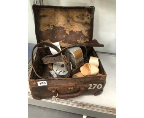 A VINTAGE TIM SYSTEM TICKET MACHINE CICA 1940's WITH PAPER ROLLS