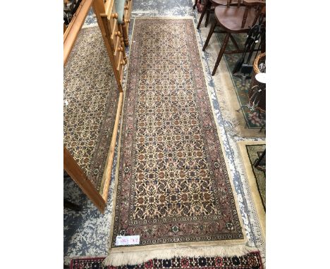 A ORIENTAL RUNNER OR PERSIAN TABRIZ DESIGN 290 x 80 cm's
